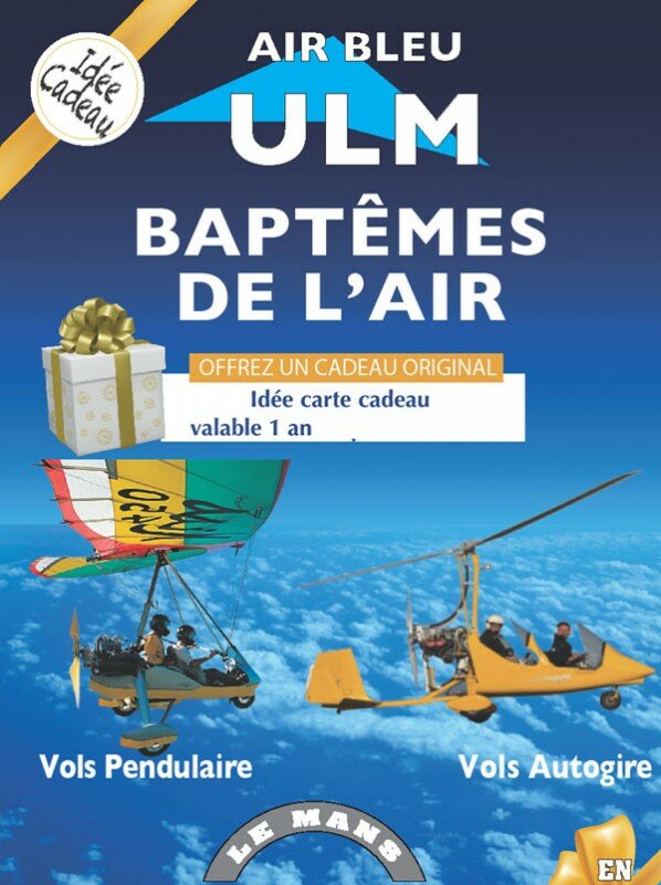 Bapt&ecirc;me de l'air en ULM au Mans Pays de la Loire