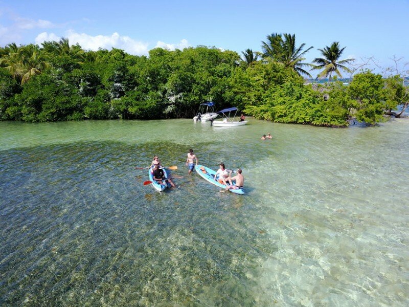 Kayak et snorkeling, &icirc;let Fortune, Guadeloupe !